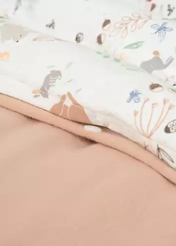 Purflo Storybook Nutmeg 100% Cotton Reversible Toddler Duvet Cover Set | Kaleidoscope