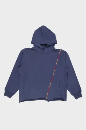 Rabari Stitch Hoodie - Blue/Red/Yellow