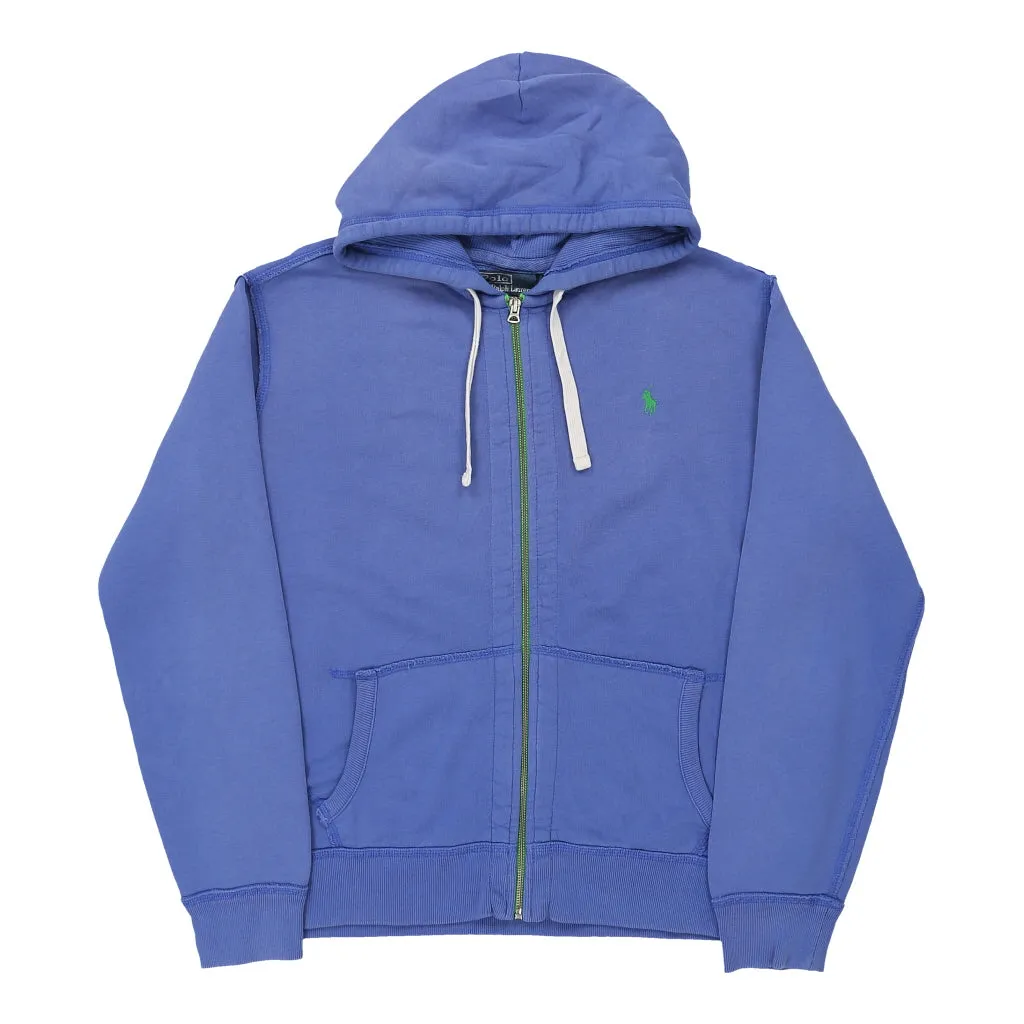 Ralph Lauren Hoodie - Large Blue Cotton Blend
