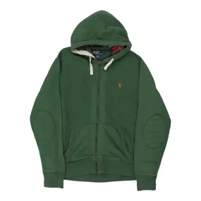 Ralph Lauren Hoodie - Large Green Cotton Blend
