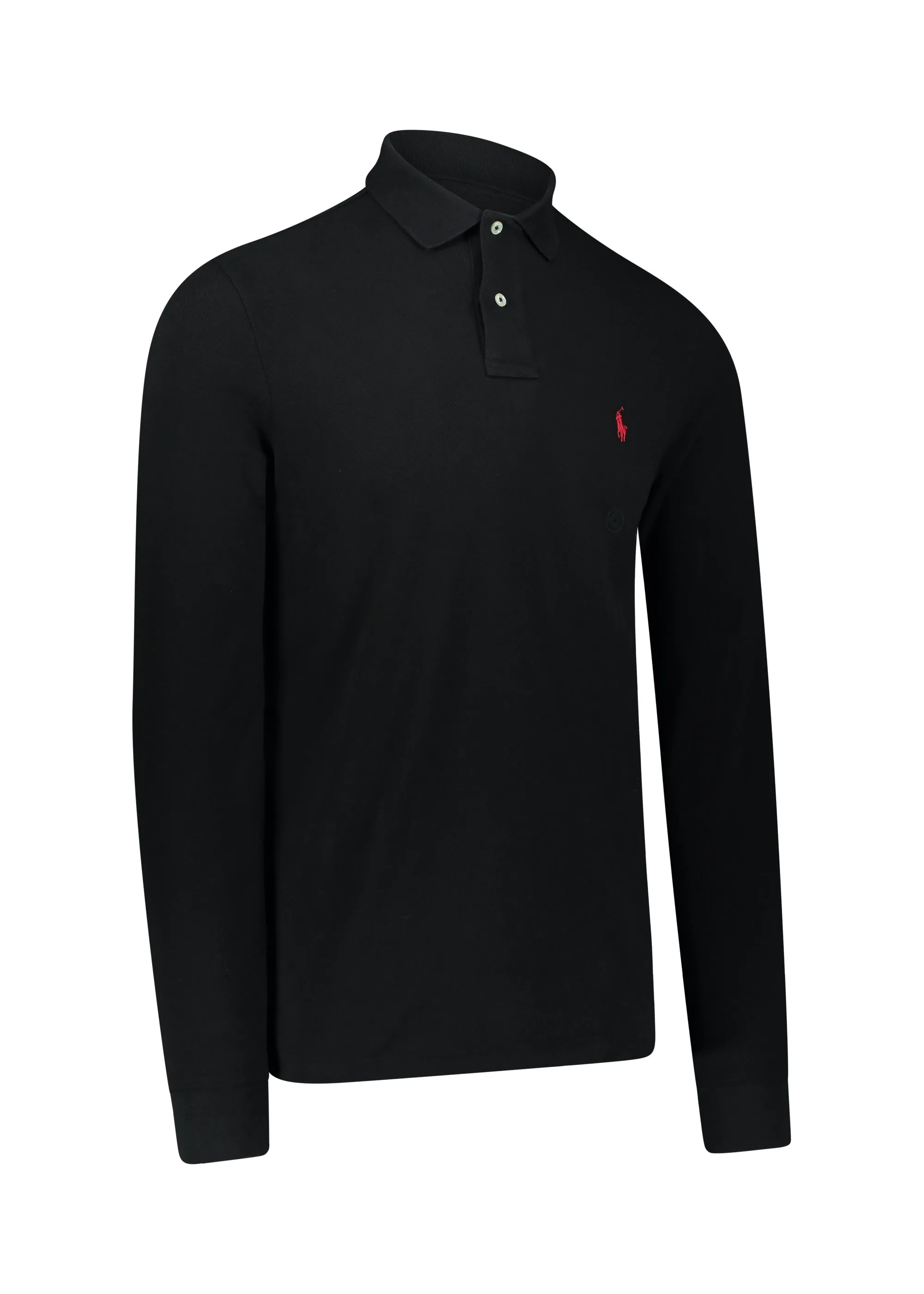 Ralph Lauren L/S Polo Knitwear Shirt - Black