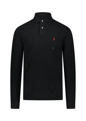 Ralph Lauren L/S Polo Knitwear Shirt - Black