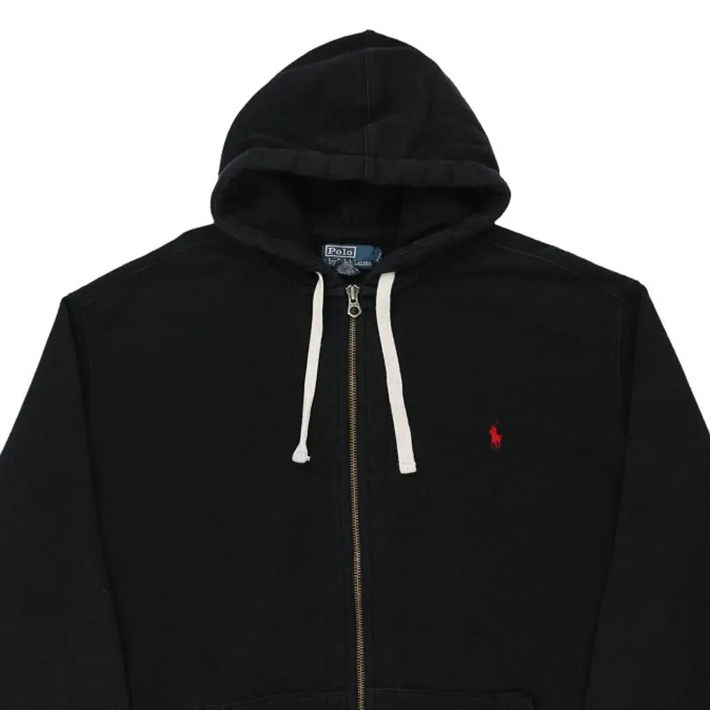 Ralph Lauren Tall Hoodie - 2XL Black Cotton Blend