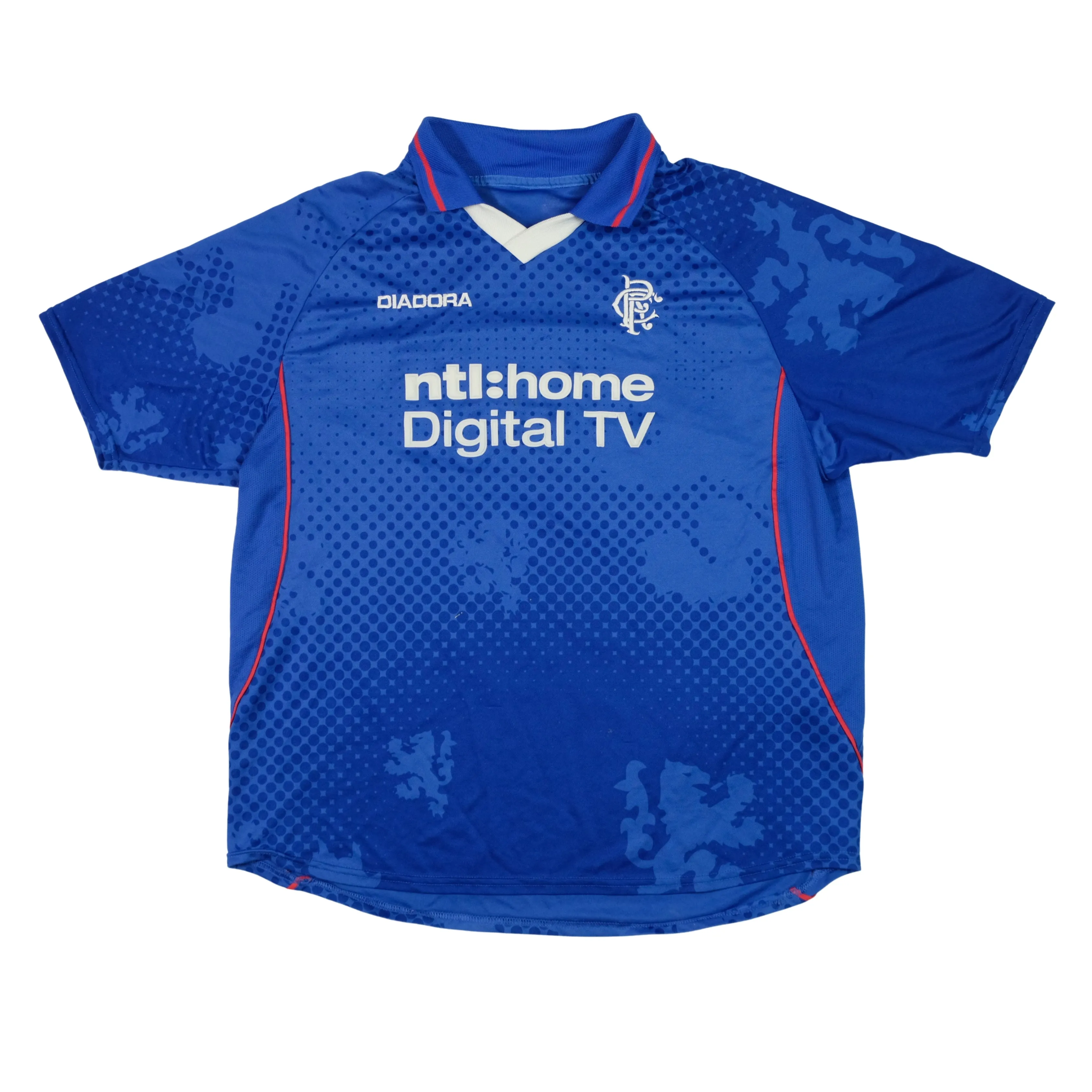 Rangers Diadora 2002/2003 Home Football Shirt Medium/Large
