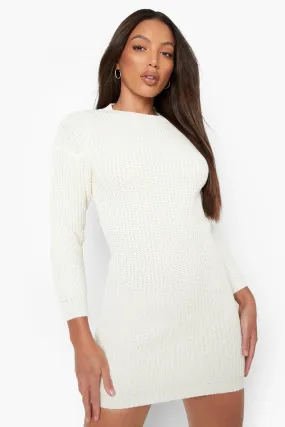 Recycled Tall Crew Neck Sweater Dress