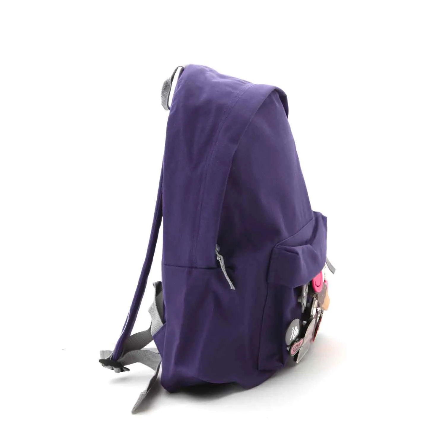 Regina Purple Backpack With Pins For Girls And Teenagers