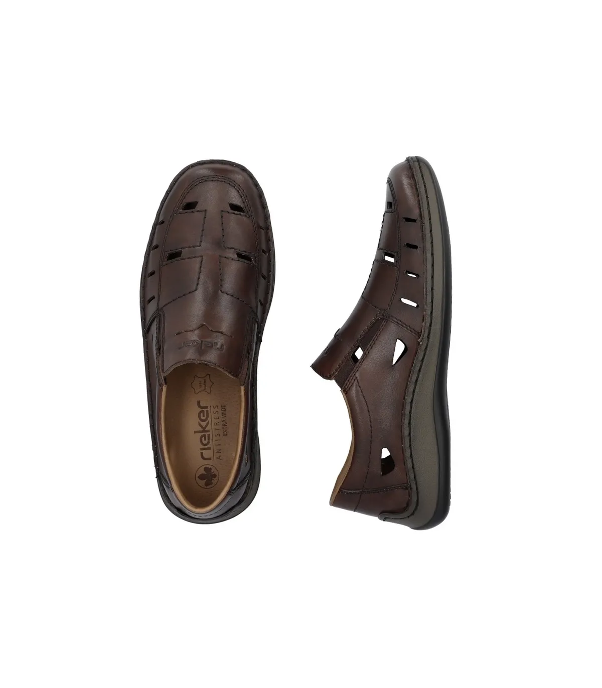 Rieker Leather Loafers- Brown 05254-25