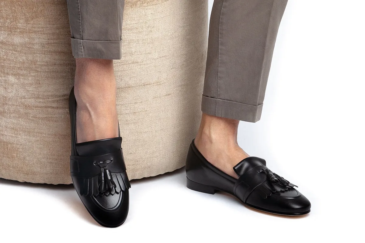 ROMEO TOLEDO BLACK LOAFERS