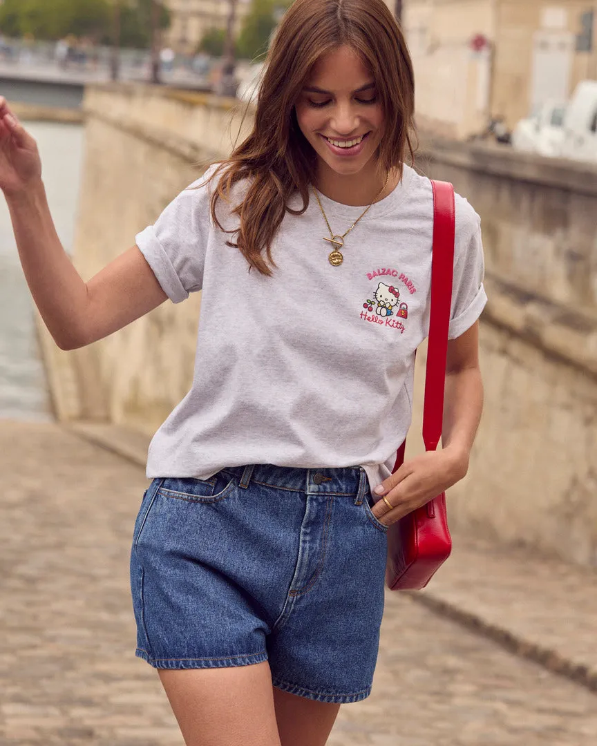 Sac Césarée Hello Kitty froissé rouge