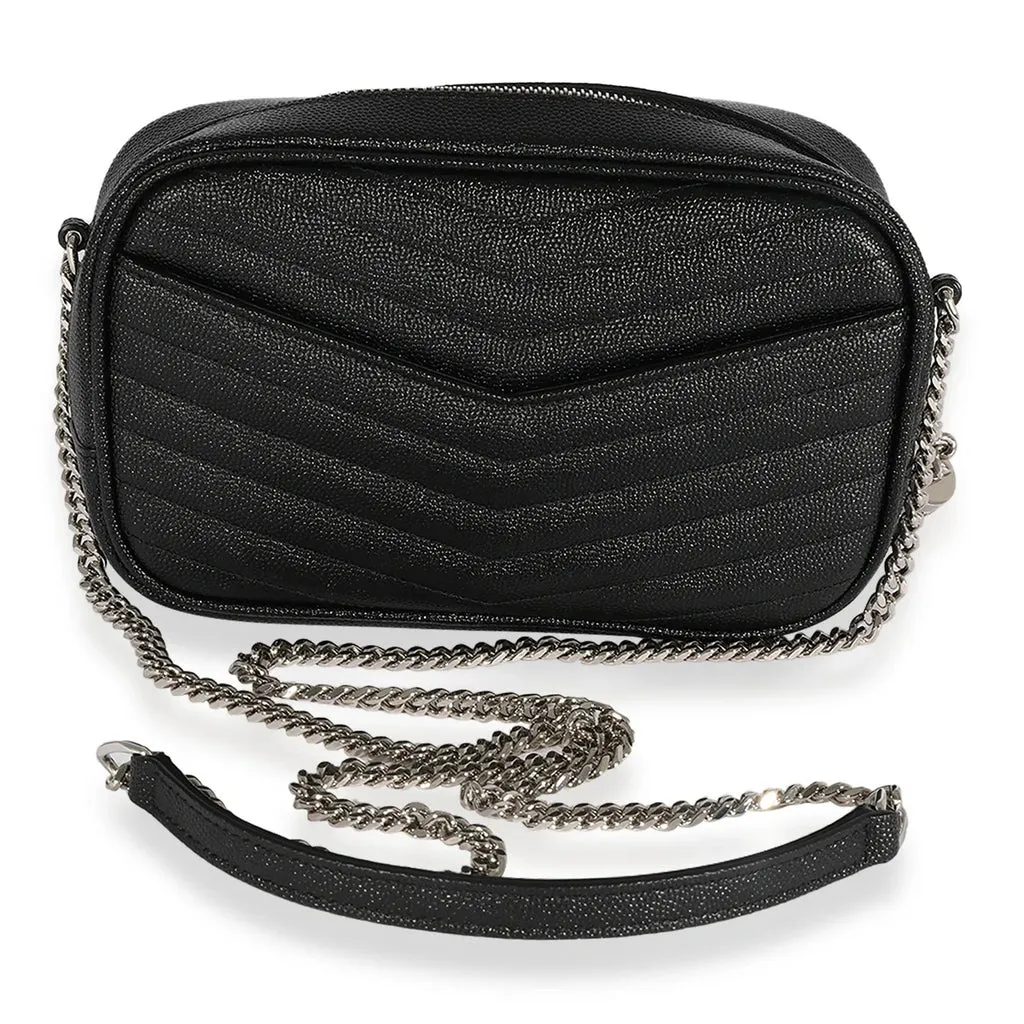 SAINT LAURENT GRAIN DE POUDRE MINI LOU CAMERA BAG