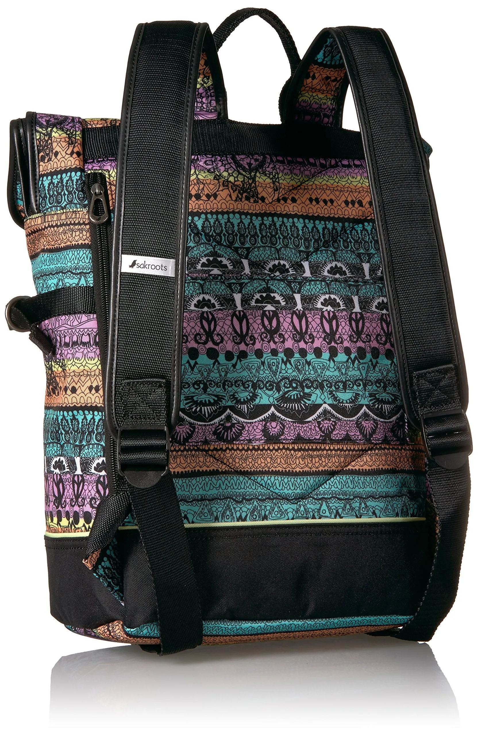 Sakroots Women's New Adventure Nylon Roll Top Backpack