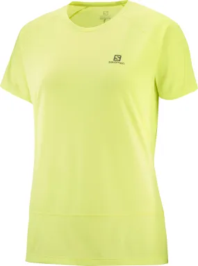 Salomon Women's Cross Run SS T-Shirt Sunny Lime/Heather | Buy Salomon Women's Cross Run SS T-Shirt Sunny Lime/Heather 