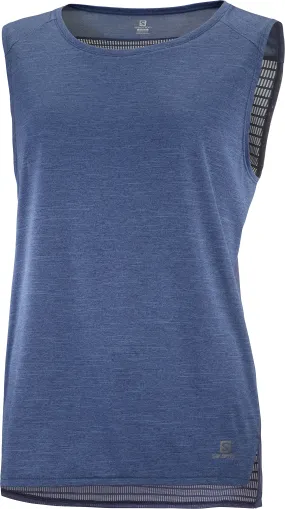 Salomon Women's Outline Summer Tank Mood Indigo | Buy Salomon Women's Outline Summer Tank Mood Indigo here | Outnorth