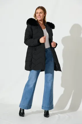 Salzburg Puffer Jacket In Black
