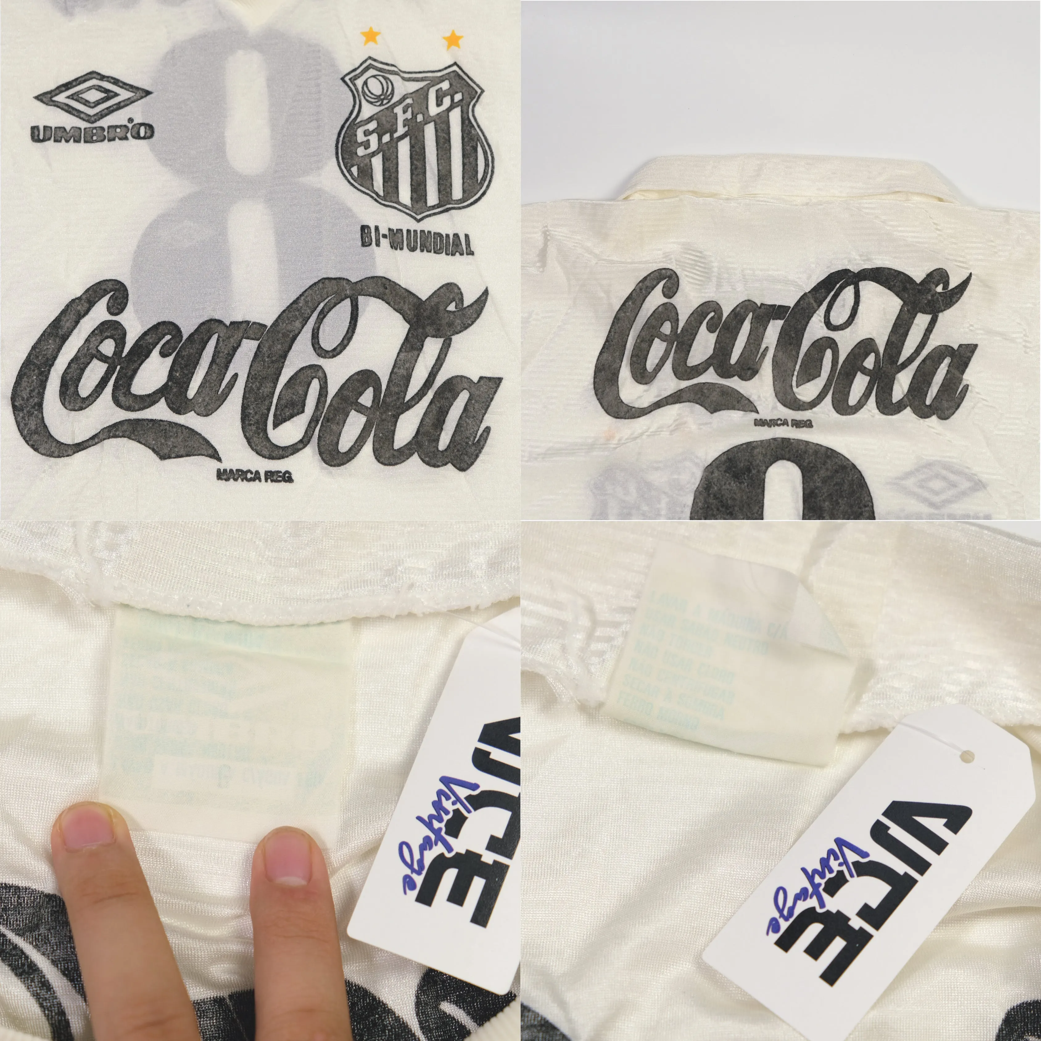 Santos Brazil Original 1991/1992 Home Football Shirt Medium/Large