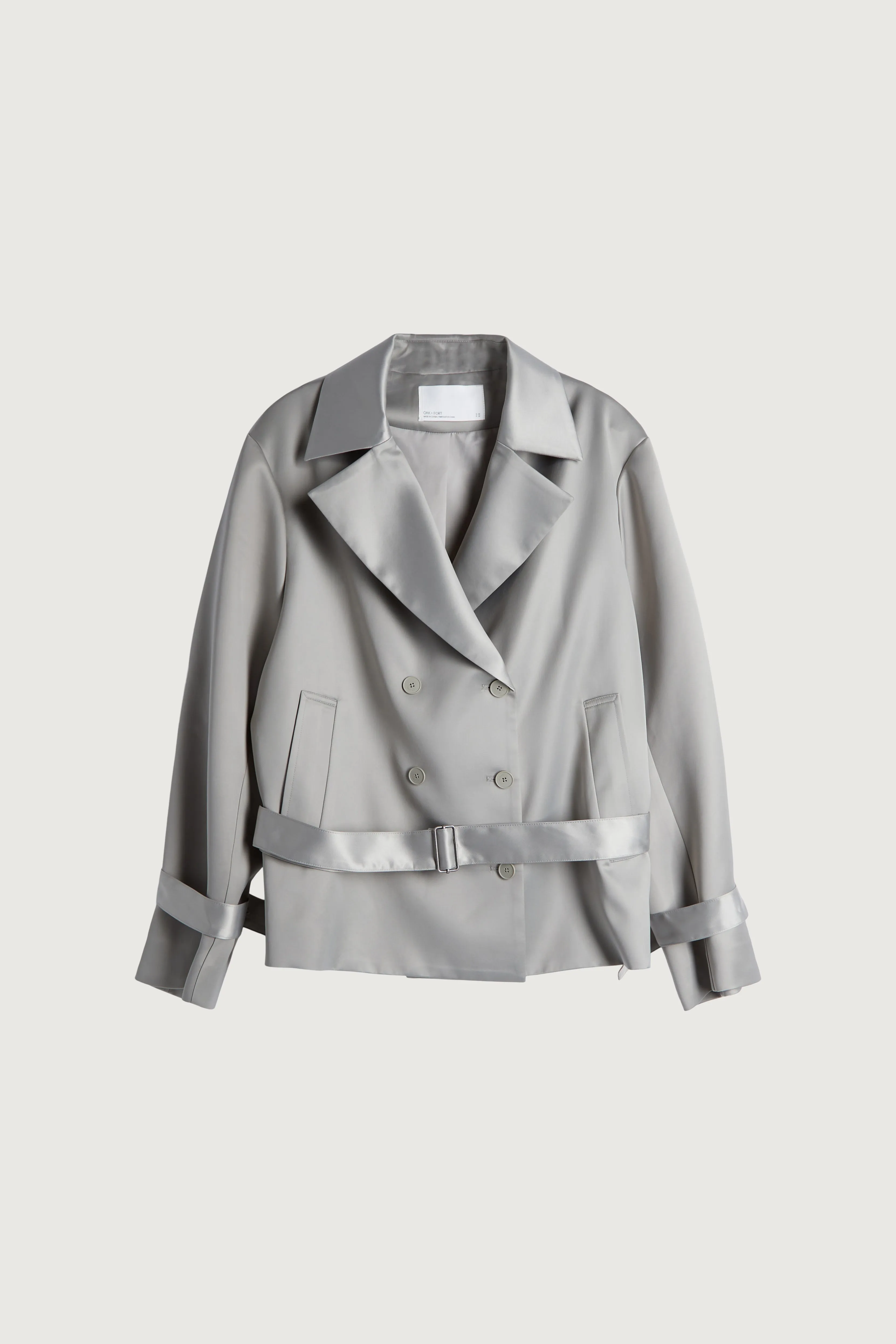 SATIN TRENCH JACKET