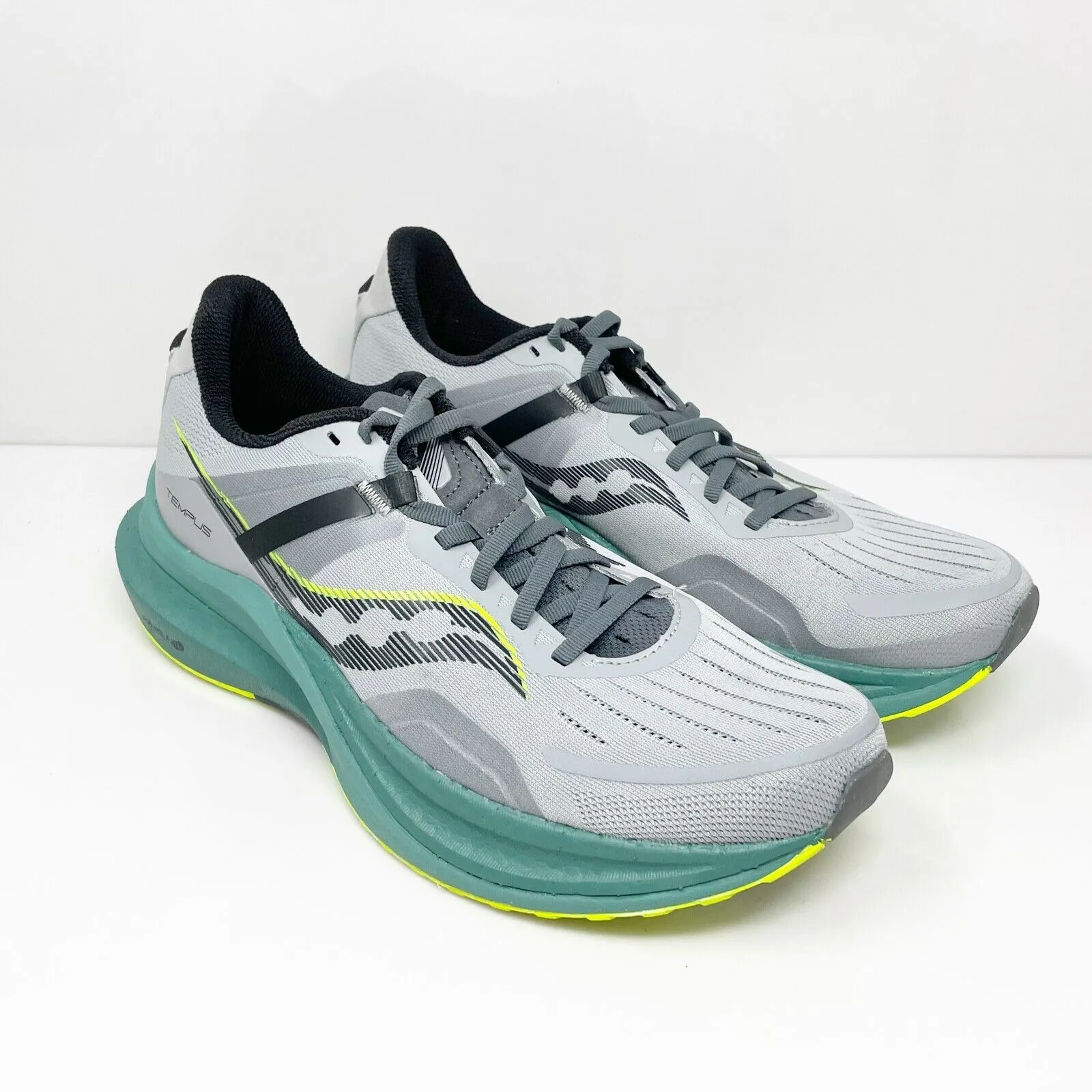 Saucony Mens Tempus S20720-17 Gray Running Shoes Sneakers Size 10