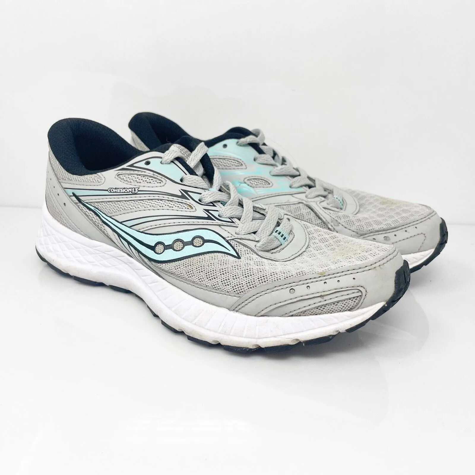 Saucony Womens Cohesion 13 S10559-2 Gray Running Shoes Sneakers Size 7.5