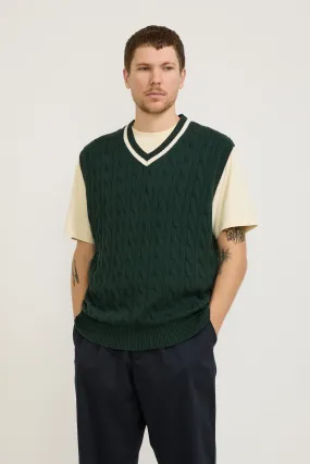 School House Knit Vest Forest