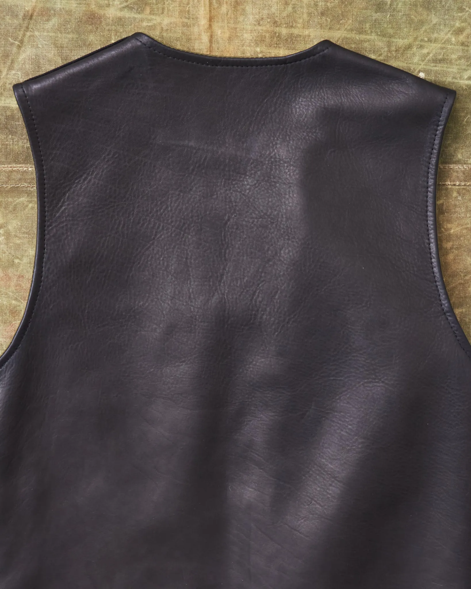 Second Hand Simmons Bilt Horsehide Black Vest 42