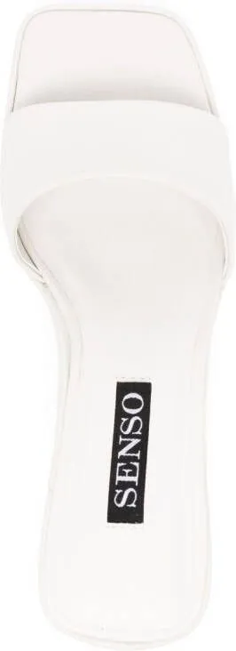 Senso Stevie II 75mm leather mules White