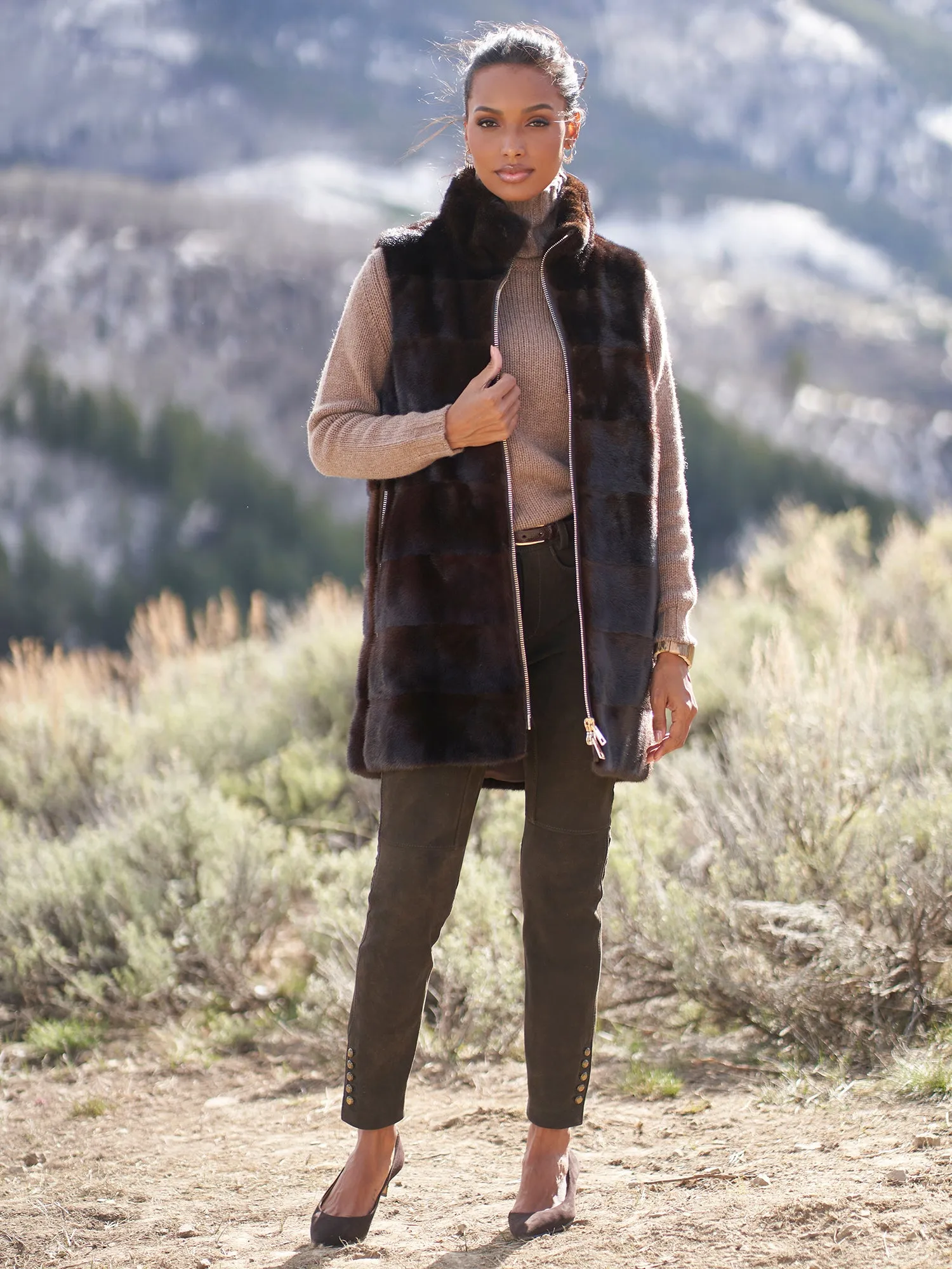 Serena Mink Fur Vest