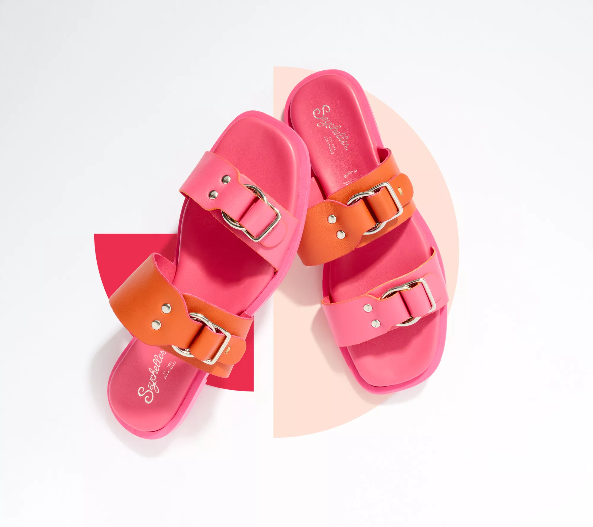 Seychelles Buckle Leather Slide Sandals - Admire Me