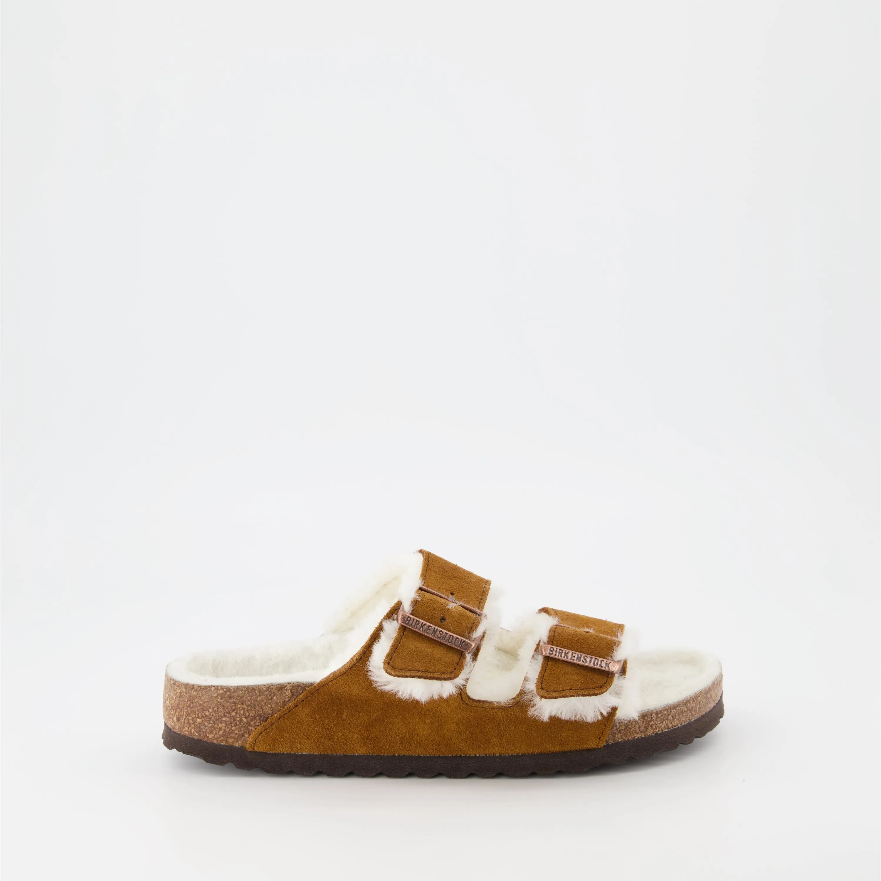 Shearling Fur Arizona Sandals