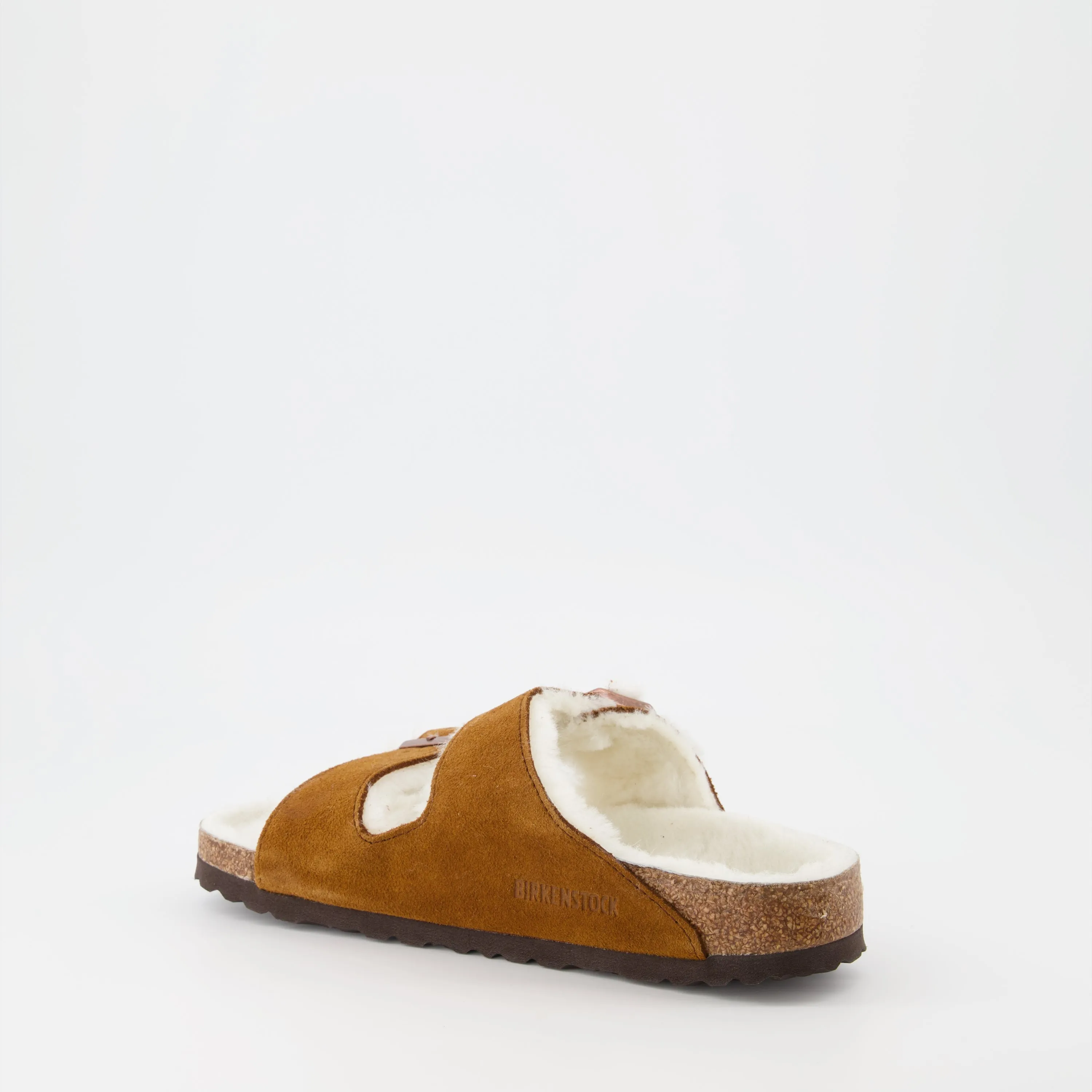 Shearling Fur Arizona Sandals