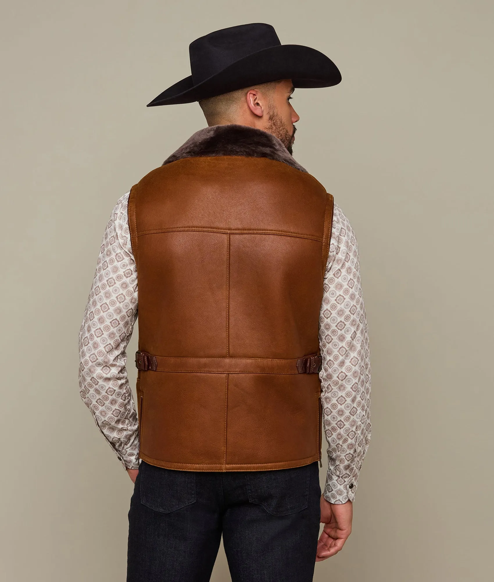 Shearling Vest :: Cognac