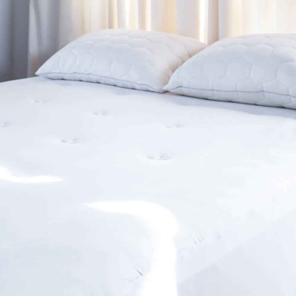 Sheex Elevated Performance Mattress Pad - King/California King - Bright White