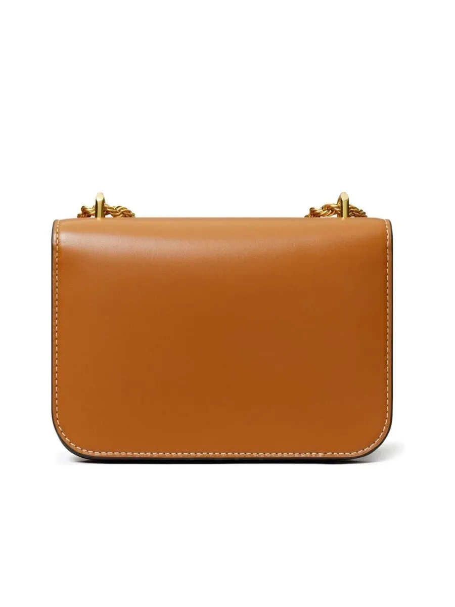 Shoulder Strap Bag With Goldtone Logo