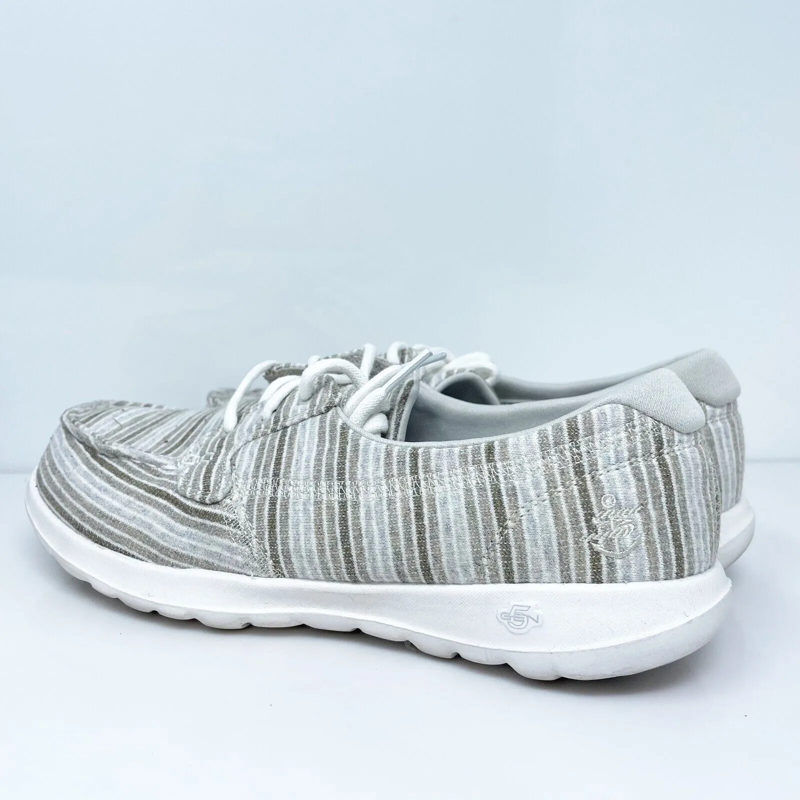 Skechers Womens Go Walk Lite 136077 Gray Running Shoes Sneakers Size 8