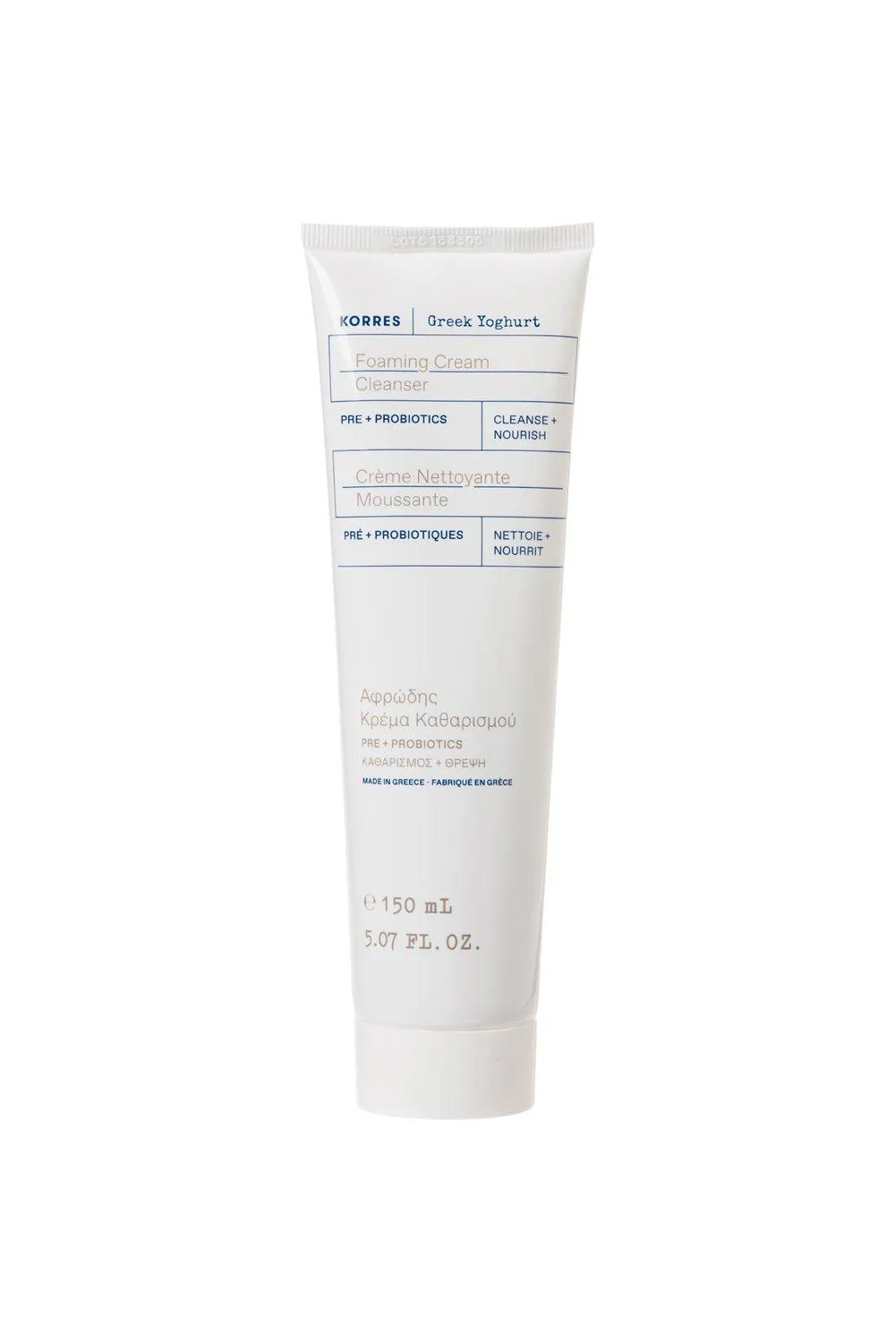 Skin | Greek Yoghurt Foaming Cream Cleanser Pre + Probiotics | Korres