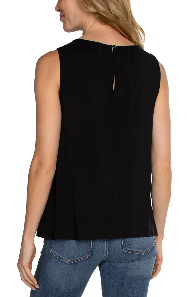 Sleeveless Black Tank