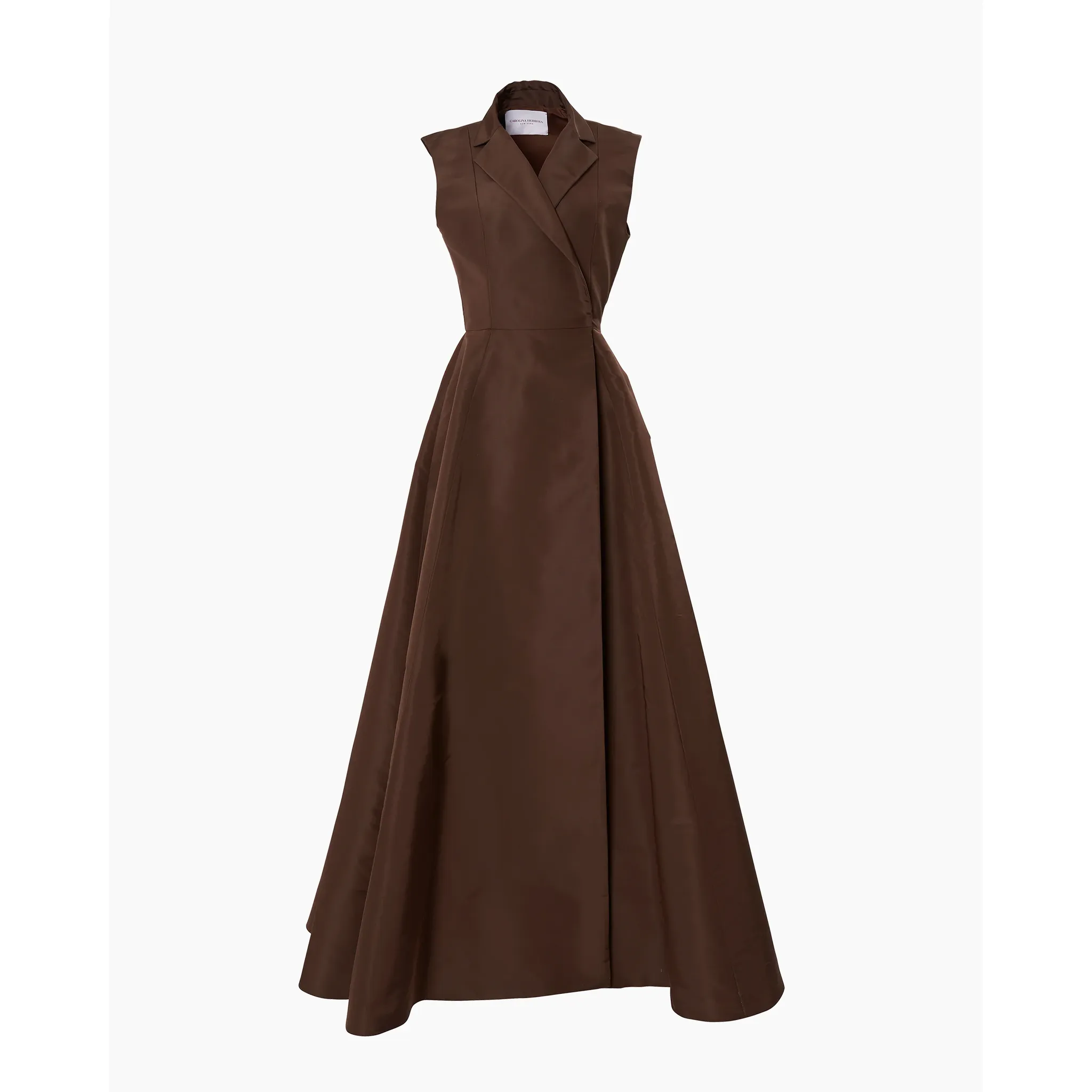 Sleeveless Trench Gown | Mocha