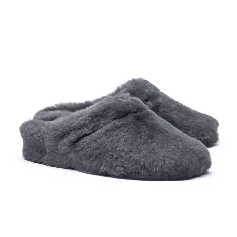 SLIPPERS Grey | Shearling