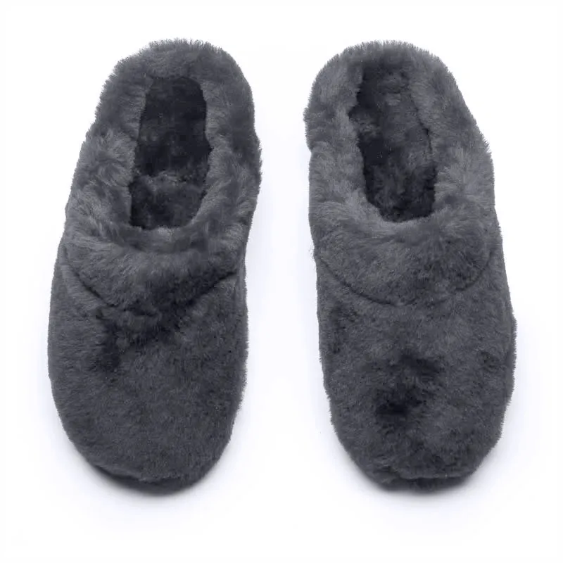 SLIPPERS Grey | Shearling