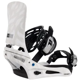 Snowboard binding Burton ---Cartel White Gray