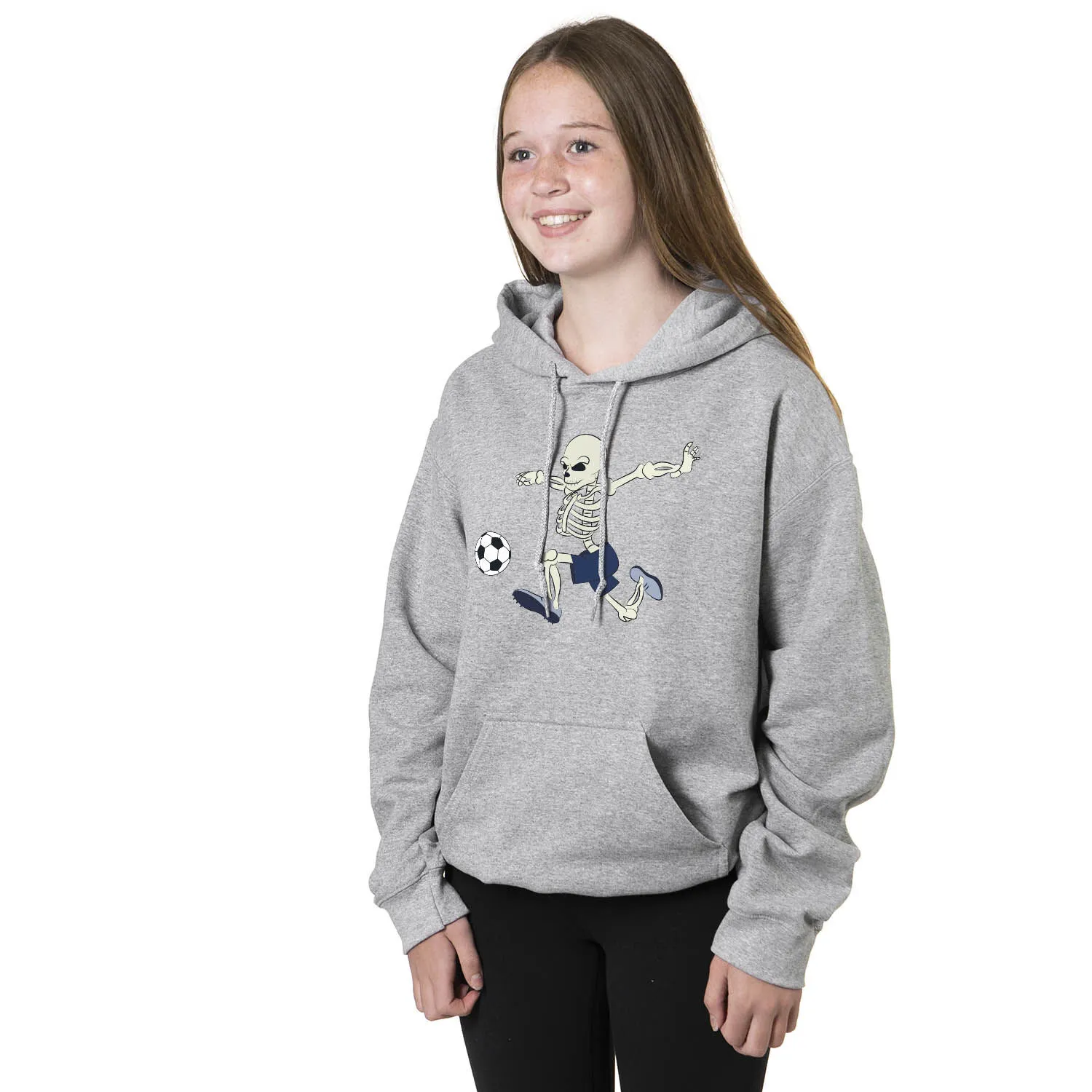 Soccer Hooded Sweatshirt - Skeleton Striker 