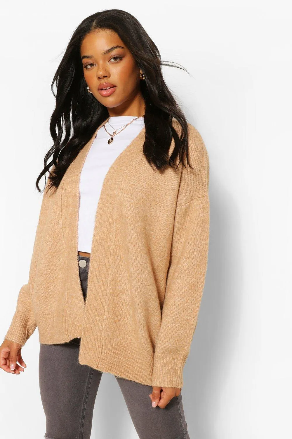 Soft Knit Edge To Edge Cardigan