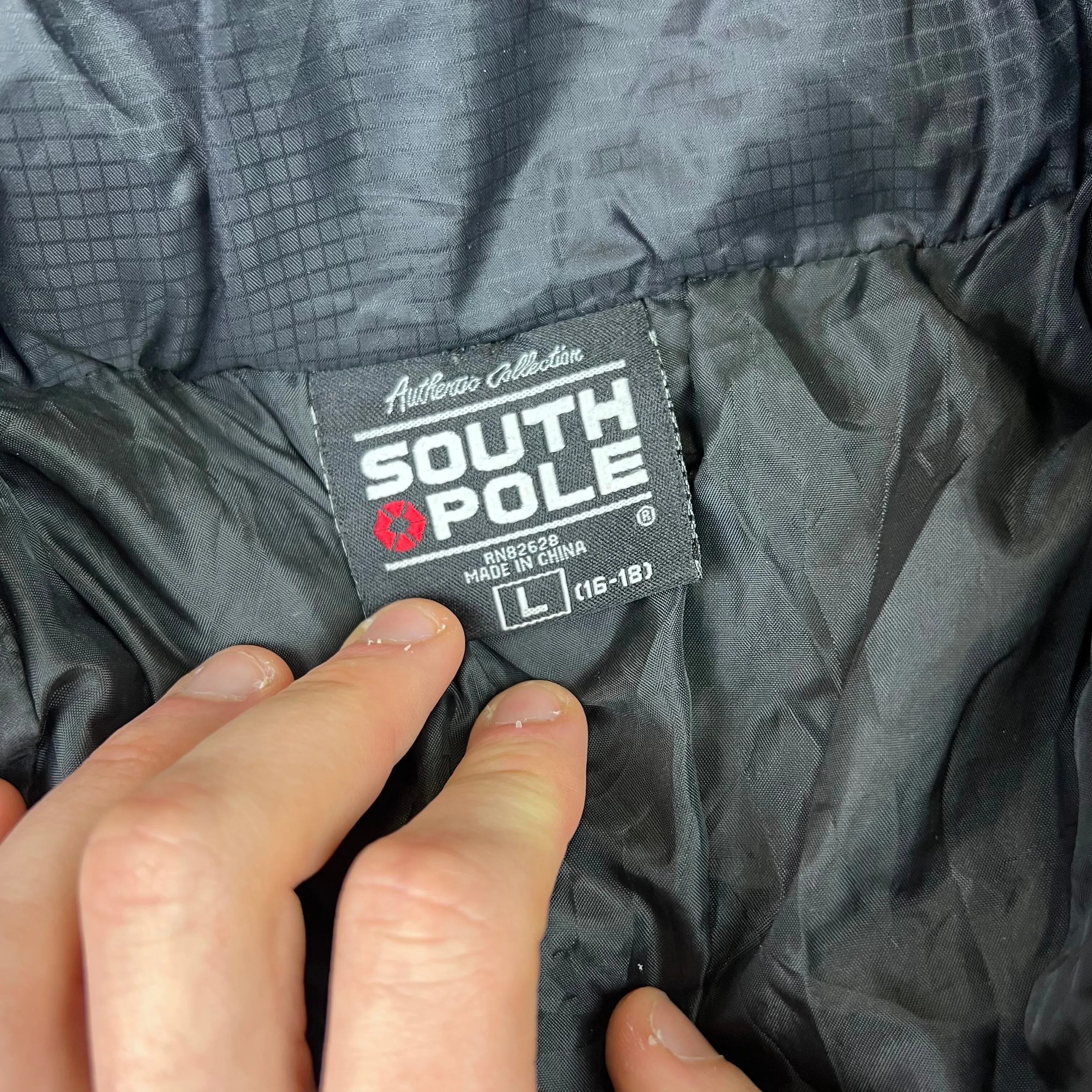 South Pole Black Down Puffer Jacket