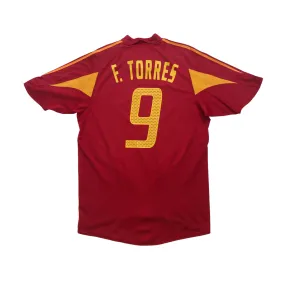 Spain Vintage Torres 9 Adidas 2004 Football Shirt