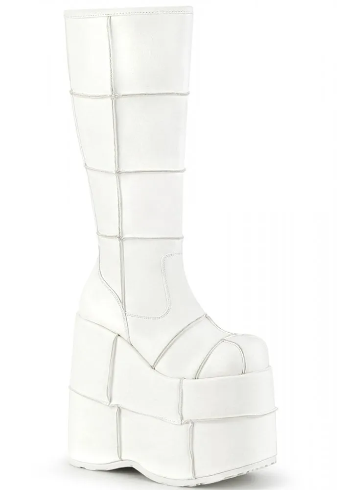 Stack 301 White Platform Boot