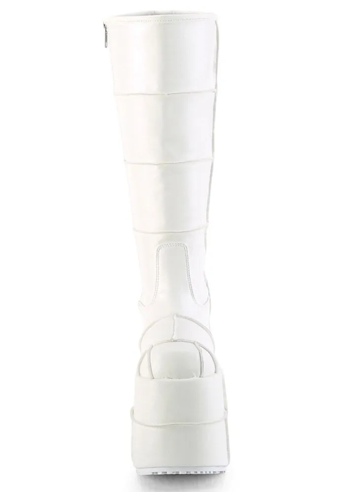 Stack 301 White Platform Boot