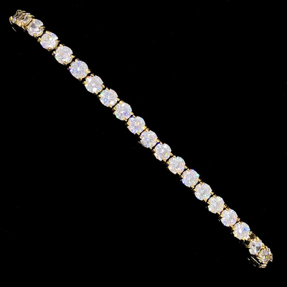 Stainless Steel VVS Iced Out Tennis Bracelet