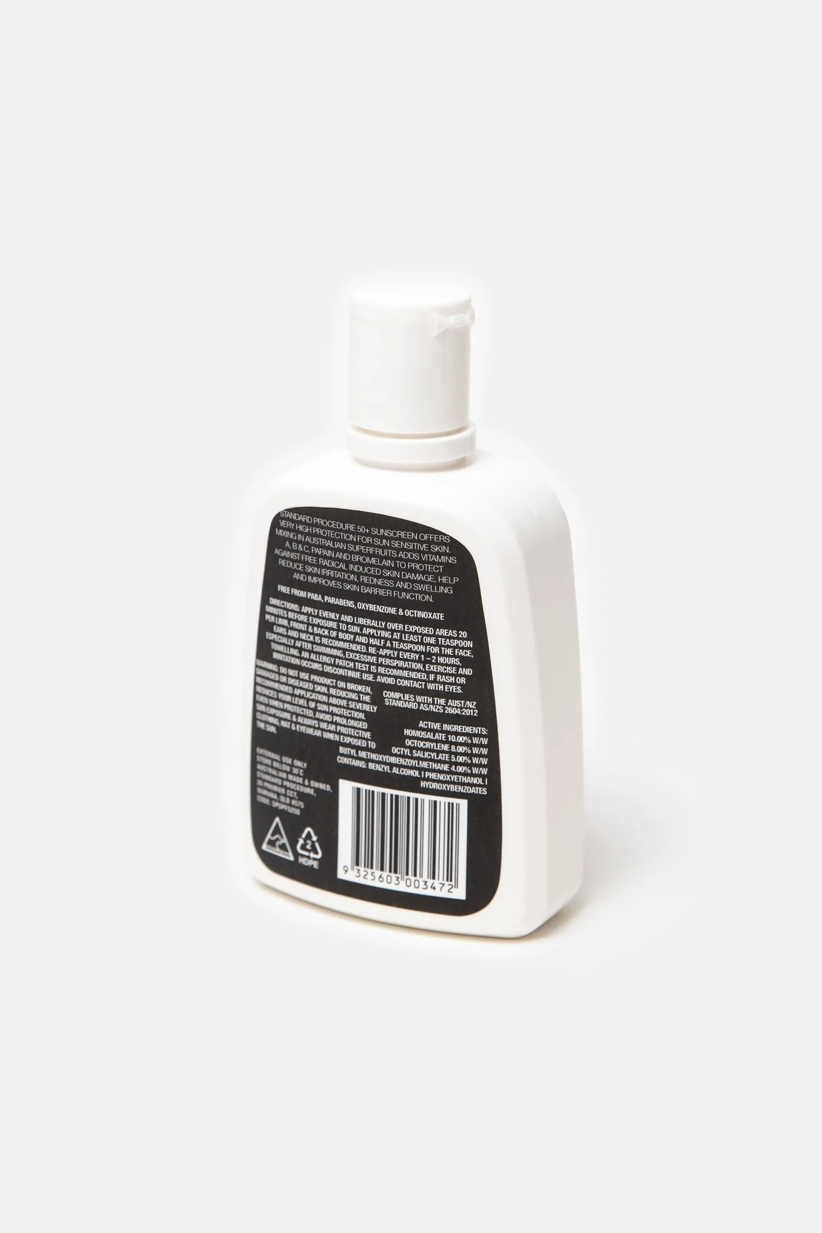 Standard Procedure 250ml Fliptop Sunscreen