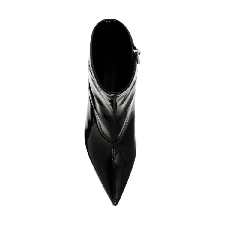 Steve Madden KAYLANI Scarpe Donna Stivaletto in Vernice Tacco 10 cm Black