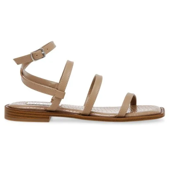 Steve Madden Superbly Tan Nappa PU Sandals