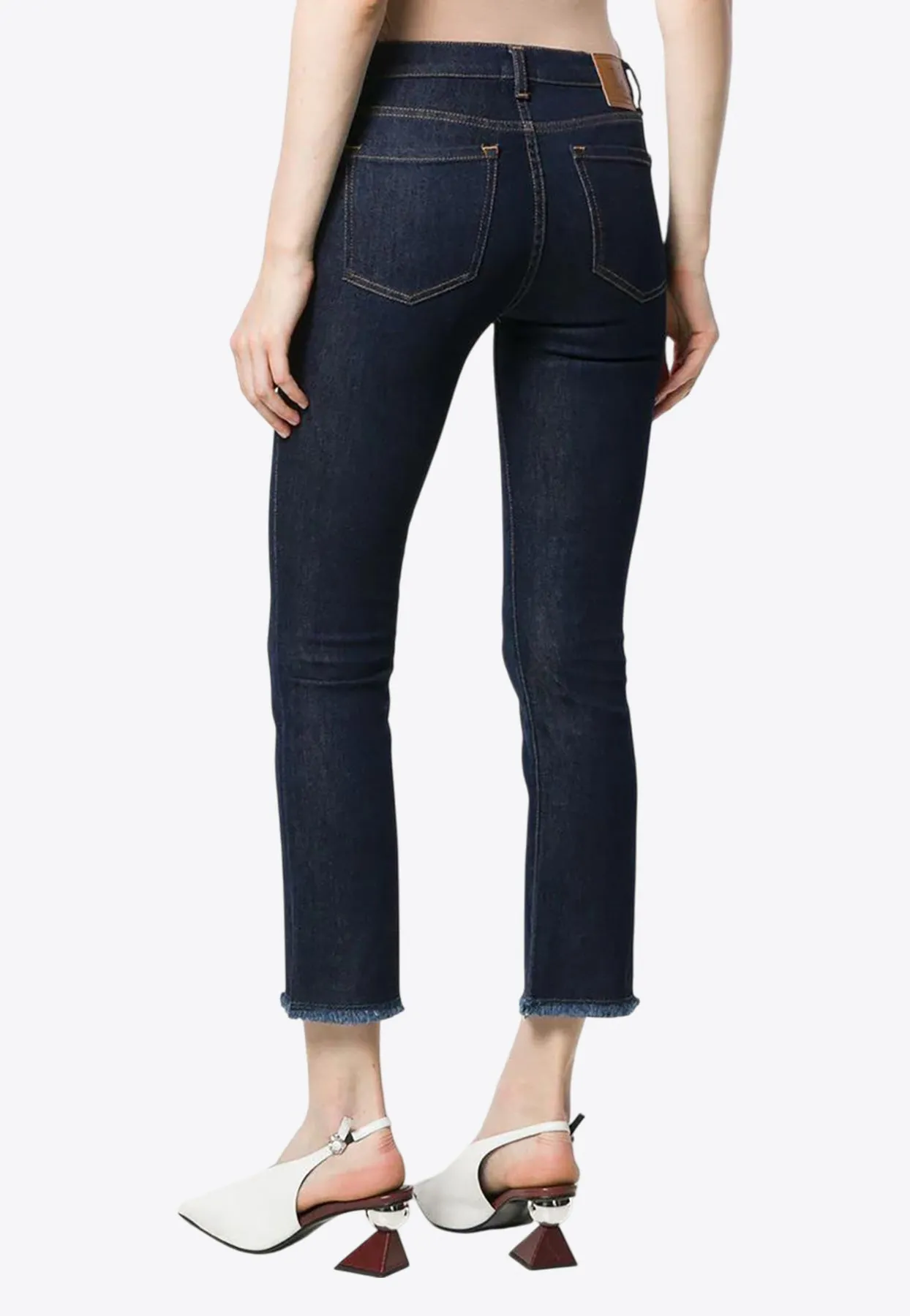 Straight-Leg Cropped Jeans